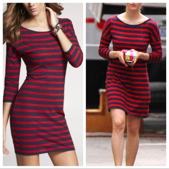 Express Dresses & Skirts - Express 3/4 Sleeve Striped Dress